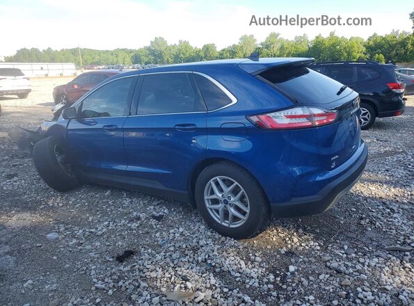 2FMPK4J97NBB00191 2022 FORD EDGE Blue უკანა მარცხენა