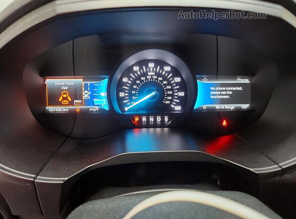 2FMPK4J97RBA94804 2024 FORD EDGE Gray Instrument cluster view
