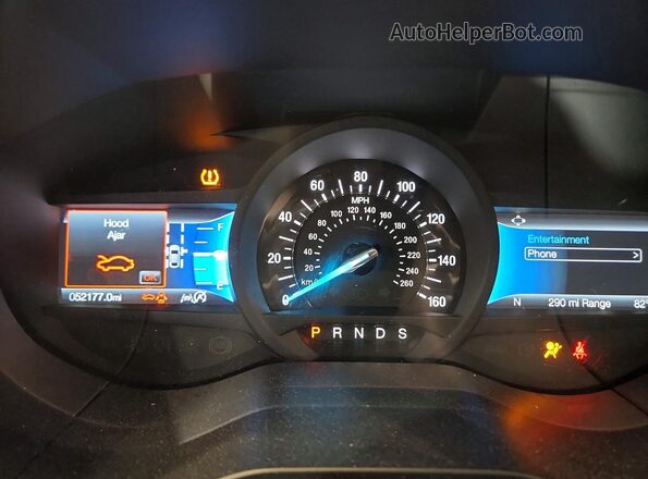 2FMPK4J97RBB00505 2024 FORD EDGE Blue ხელსაწყოთა პანელის ხედი