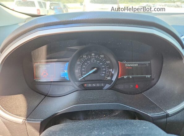 2FMPK4J98GBC30659 2016 FORD EDGE Charcoal Вид щитка приладів
