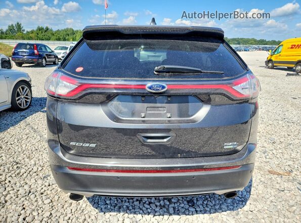 2FMPK4J98GBC30659 2016 FORD EDGE Charcoal Вид ззаду
