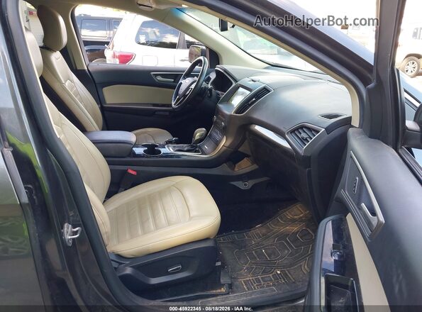 2FMPK4J98GBC33027 2016 FORD EDGE Серый Вид салона спереди