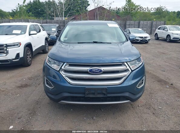 2FMPK4J98GBC62012 2016 FORD EDGE Blue ხელსაწყოთა პანელის ხედი