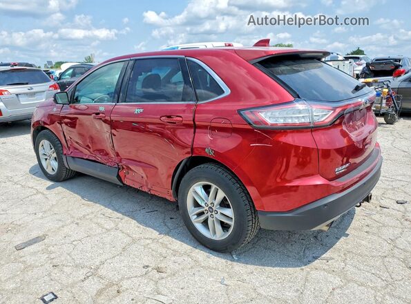 2FMPK4J98HBB03735 2017 FORD EDGE Красный Задняя левая четверть