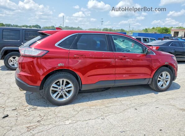 2FMPK4J98HBB03735 2017 FORD EDGE Красный Задняя правая четверть
