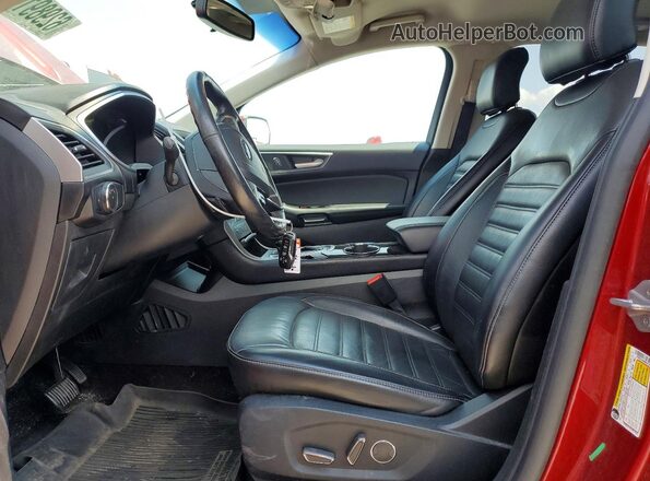 2FMPK4J98HBB03735 2017 FORD EDGE Красный Вид салона спереди