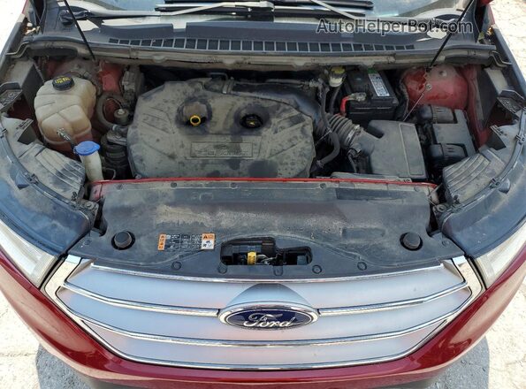 2FMPK4J98HBB03735 2017 FORD EDGE Красный Вид подкапотного пространства