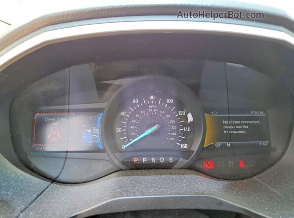 2FMPK4J98HBB03735 2017 FORD EDGE Красный Вид щитка приборов