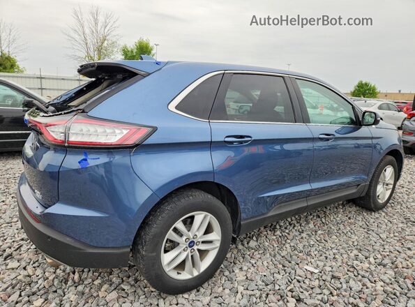 2FMPK4J98JBB49376 2018 FORD EDGE Blue უკანა მარჯვენა