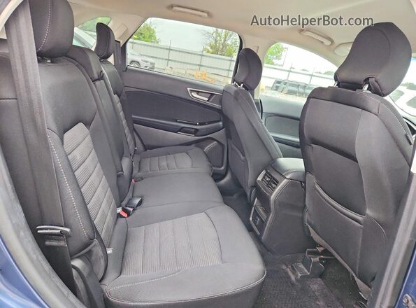 2FMPK4J98JBB49376 2018 FORD EDGE Blue უკანა სალონის ხედი
