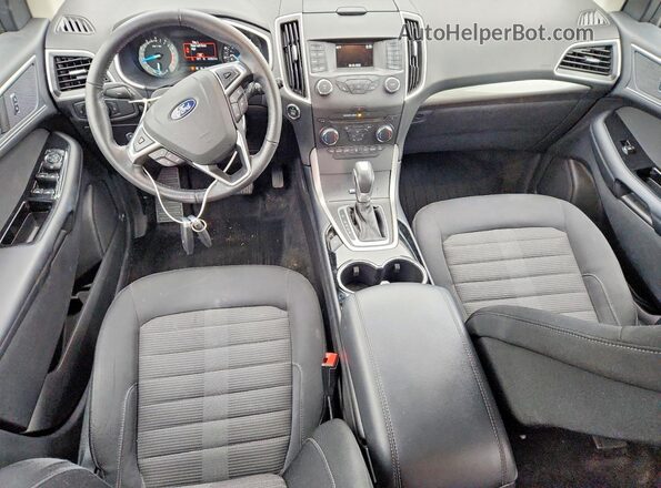 2FMPK4J98JBB49376 2018 FORD EDGE Blue წინა პანელის ხედი