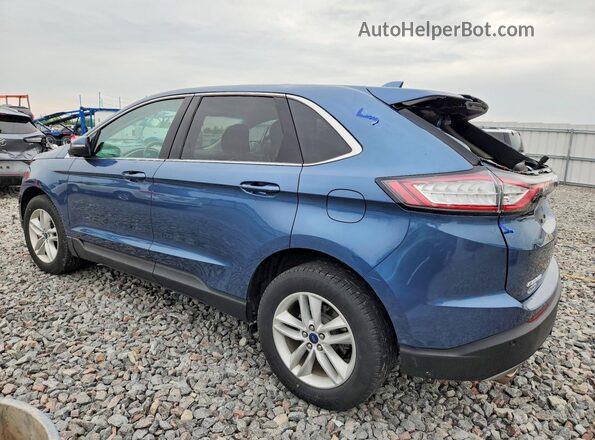 2FMPK4J98JBB49376 2018 FORD EDGE Blue უკანა მარცხენა