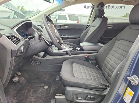 2FMPK4J98JBB49376 2018 FORD EDGE Blue წინა სალონის ხედი