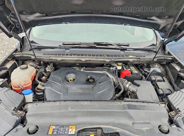 2FMPK4J98JBB49376 2018 FORD EDGE Blue ძრავის განყოფილების ხედი