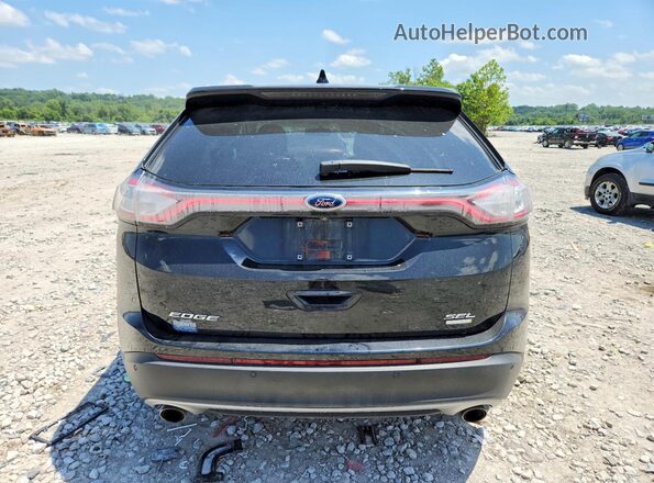 2FMPK4J98JBC36646 2018 FORD EDGE Black Widok z tyłu