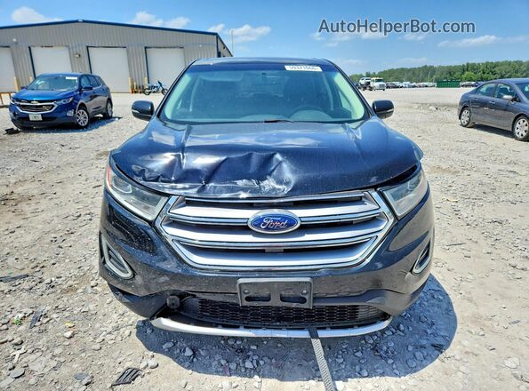 2FMPK4J98JBC36646 2018 FORD EDGE Black Widok z przodu