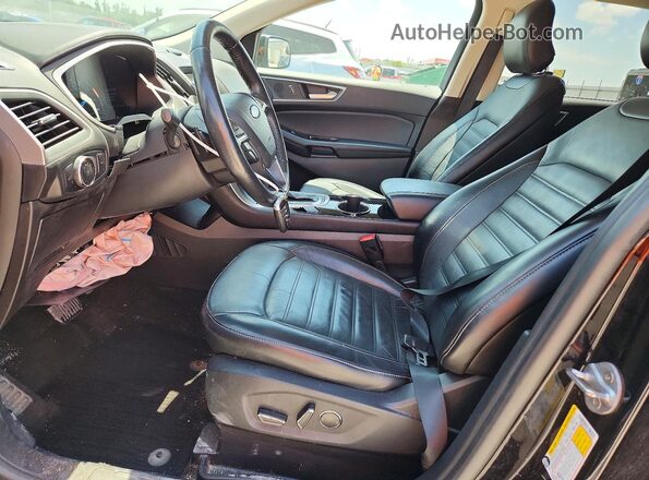 2FMPK4J98JBC36646 2018 FORD EDGE Black Widok wnętrza z przodu
