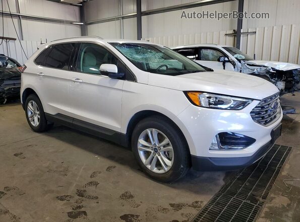 2FMPK4J98KBB46723 2019 FORD EDGE White Delantero derecho