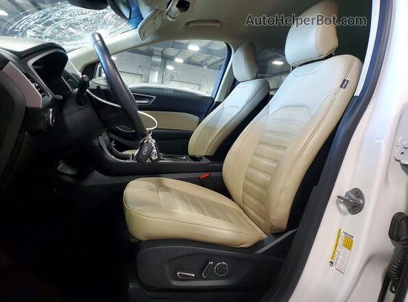 2FMPK4J98KBB46723 2019 FORD EDGE White Vista interior delantera