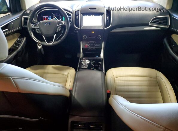 2FMPK4J98KBB46723 2019 FORD EDGE White Vista del salpicadero