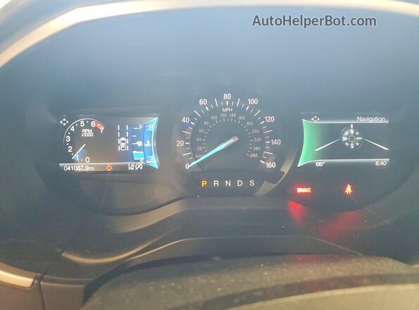 2FMPK4J98KBB46723 2019 FORD EDGE White Vista del cuadro de instrumentos