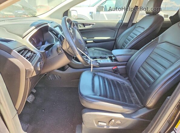2FMPK4J98KBC24420 2019 FORD EDGE Black წინა სალონის ხედი