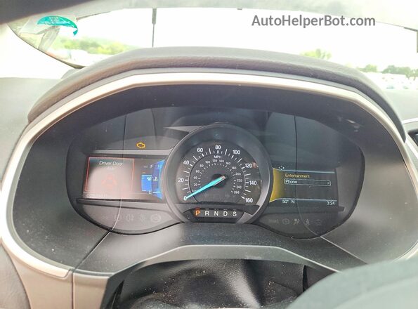 2FMPK4J98KBC69907 2019 FORD EDGE Черный Вид щитка приборов