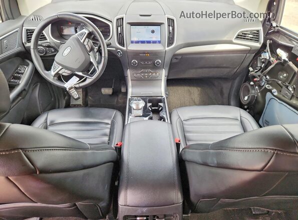 2FMPK4J98KBC69907 2019 FORD EDGE Черный Вид панели приборов