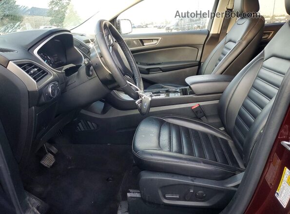 2FMPK4J98LBA95435 2020 FORD EDGE Maroon Widok wnętrza z przodu