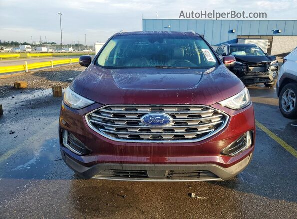 2FMPK4J98LBA95435 2020 FORD EDGE Maroon Widok z przodu