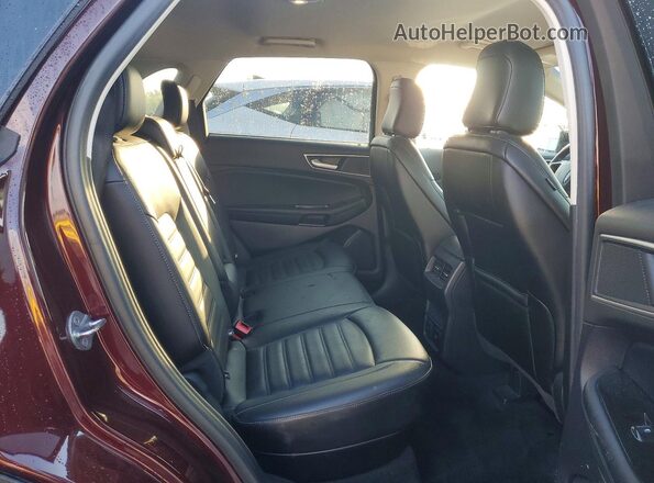 2FMPK4J98LBA95435 2020 FORD EDGE Maroon Widok wnętrza z tyłu