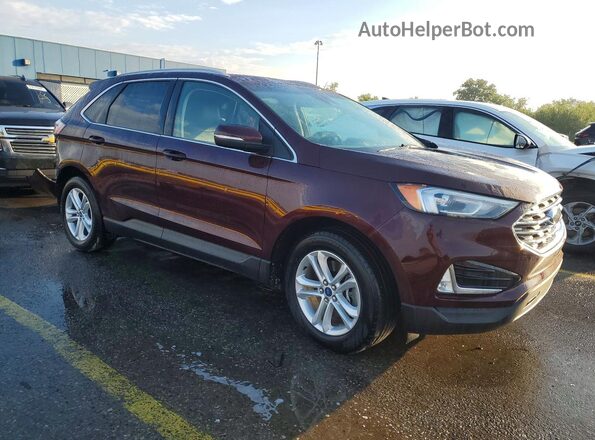 2FMPK4J98LBA95435 2020 FORD EDGE Maroon Przód prawy