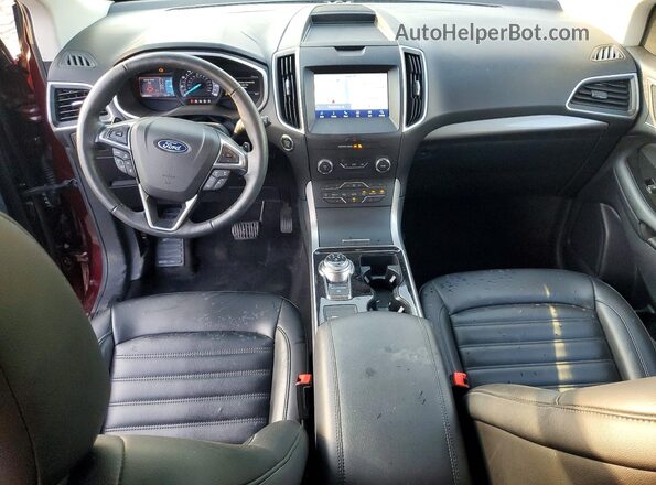 2FMPK4J98LBA95435 2020 FORD EDGE Maroon Widok deski rozdzielczej
