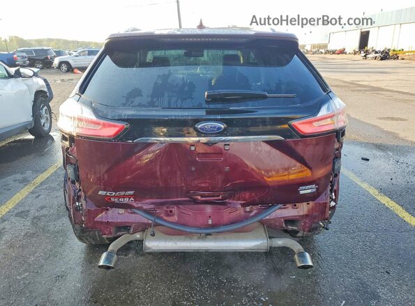 2FMPK4J98LBA95435 2020 FORD EDGE Maroon Widok z tyłu