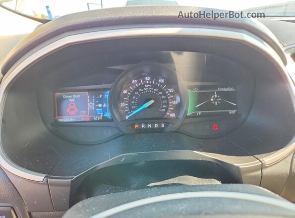 2FMPK4J98LBB14212 2020 FORD EDGE White Вид щитка приладів