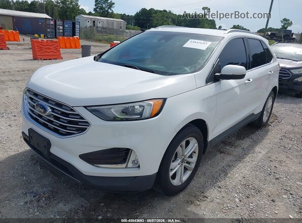 2FMPK4J98LBB14923 2020 FORD EDGE White Առջևի ձախ երեք քառորդ տեսարան