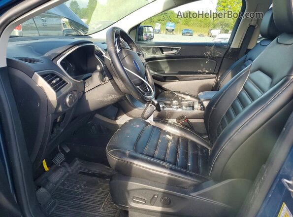 2FMPK4J98LBB55052 2020 FORD EDGE Blue Вид салону спереду