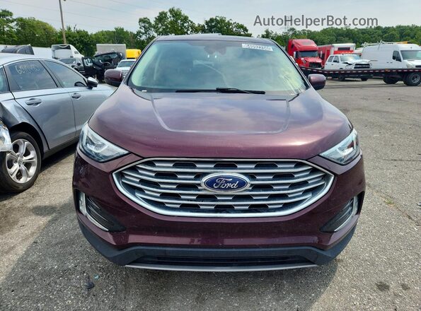 2FMPK4J98MBA18453 2021 FORD EDGE Red Front view