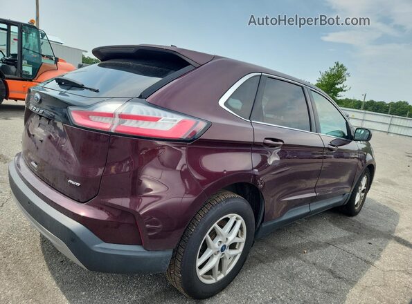 2FMPK4J98MBA18453 2021 FORD EDGE Red 
