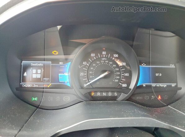 2FMPK4J98NBB07571 2022 FORD EDGE White ხელსაწყოთა პანელის ხედი