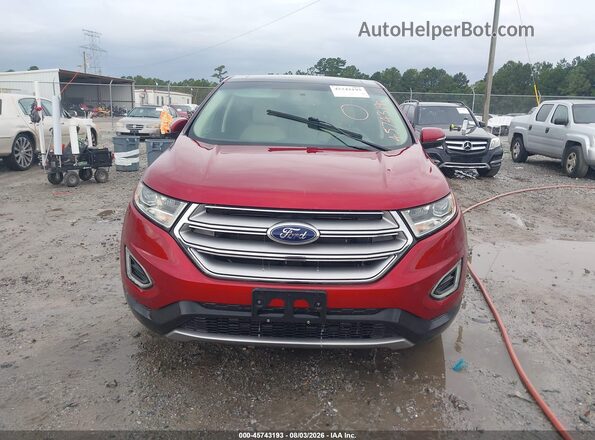 2FMPK4J99GBB70035 2016 FORD EDGE Red Սարքավորումների վահանակի տեսք