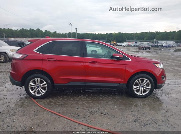 2FMPK4J99GBB70035 2016 FORD EDGE Red Սալոնի հետևի տեսք