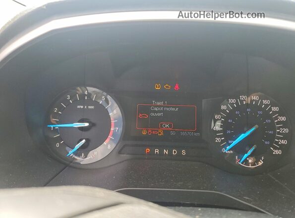 2FMPK4J99HBB92201 2017 FORD EDGE Black Вид щитка приладів