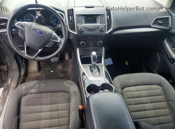 2FMPK4J99HBB92201 2017 FORD EDGE Black Вид панелі приладів