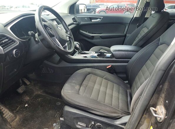 2FMPK4J99HBB92201 2017 FORD EDGE Black Вид салону спереду