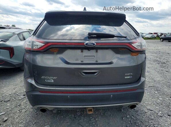 2FMPK4J99HBB92201 2017 FORD EDGE Black Вид ззаду