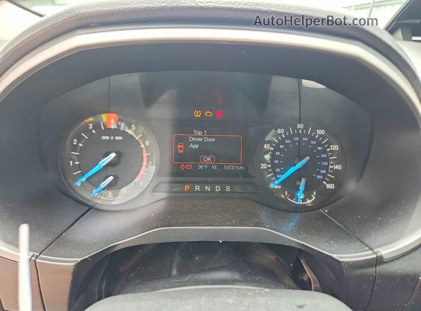 2FMPK4J99JBB94990 2018 FORD EDGE White Vista del cuadro de instrumentos