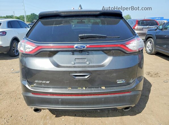 2FMPK4J99JBC11447 2018 FORD EDGE Charcoal Widok z tyłu