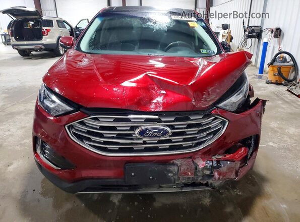 2FMPK4J99KBB67998 2019 FORD EDGE Red Vista frontal