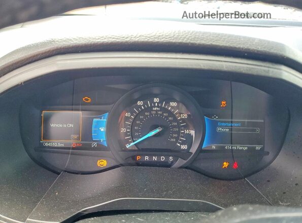 2FMPK4J99NBA99142 2022 FORD EDGE Gray ხელსაწყოთა პანელის ხედი